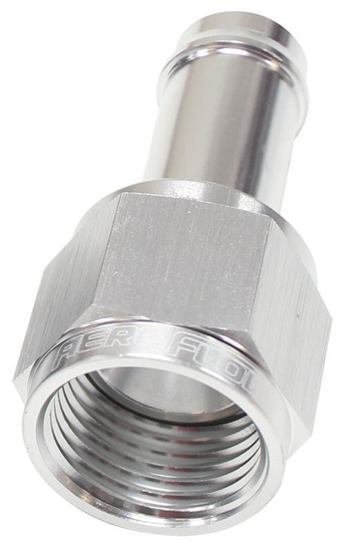STRAIGHT HOSE BARB 5/16" TO -6AN FEMALE - SILVER