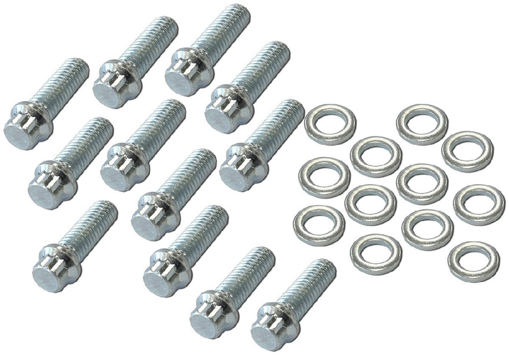 3/8-16" INTAKE BOLTS 1" UHL, 12 POINT HEAD (12 PACK)