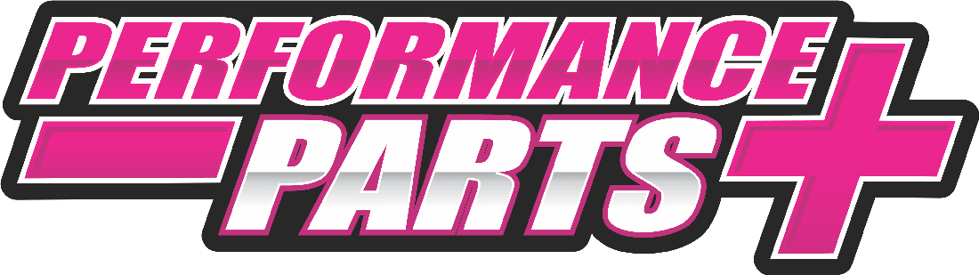 PERFORMANCE PARTS PLUS STICKER - SMALL - PINK
