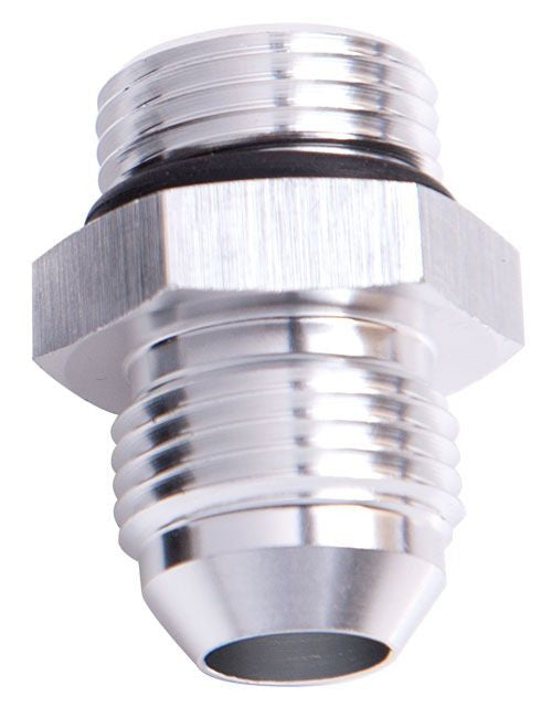 -10 ORB TO -10AN STRAIGHT MALE FLARE ADAPTER - SILVER