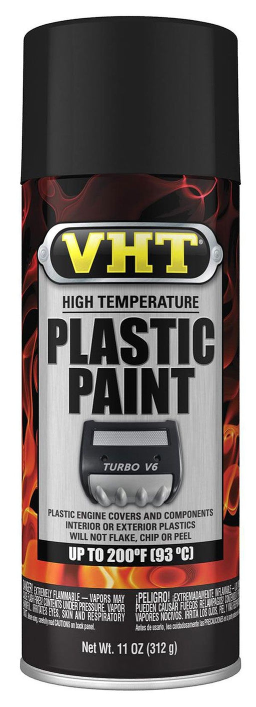 VHT HIGH TEMPERATURE PLASTIC PAINT MATTE BLACK