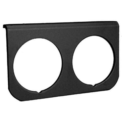 2-1/16" GAUGE PANEL, 2-HOLE BLACK AUMINIUM PANEL