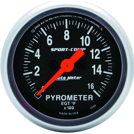 AUTOMETER AUTOMETER PYROMETER GAUGE 2 ELECTRIC INCLUDES PROBE AND INSTALLATION KIT