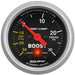 Sport-Comp Series Boost/Vacuum Gauge 2-1/16", Full Sweep Electric, Peak Memory and Warning, 30 In Hg./30 psi 