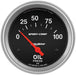 AUTOMETER SPORT-COMP SERIES OIL PRESSURE GAUGE 2-5/8", SHORT SWEEP ELECTRIC, 0-100psi