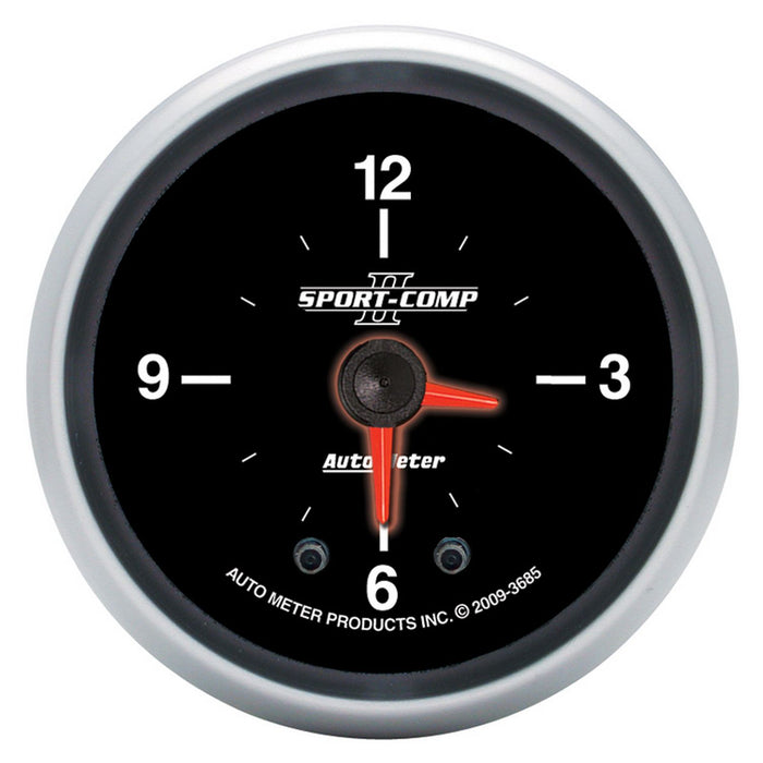 Sport-Comp II Series Clock 2-1/16", Quartz with Second Hand 