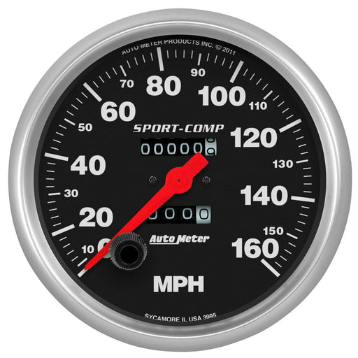 Sport-Comp Series Speedometer 5", In-Dash, Mechanical, 0-160 mph