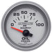 AUTOMETER ULTRA-LITE II SERIES OIL PRESSURE GAUGE 2-1/16", SHORT SWEEP ELECTRIC, 0-100 psi