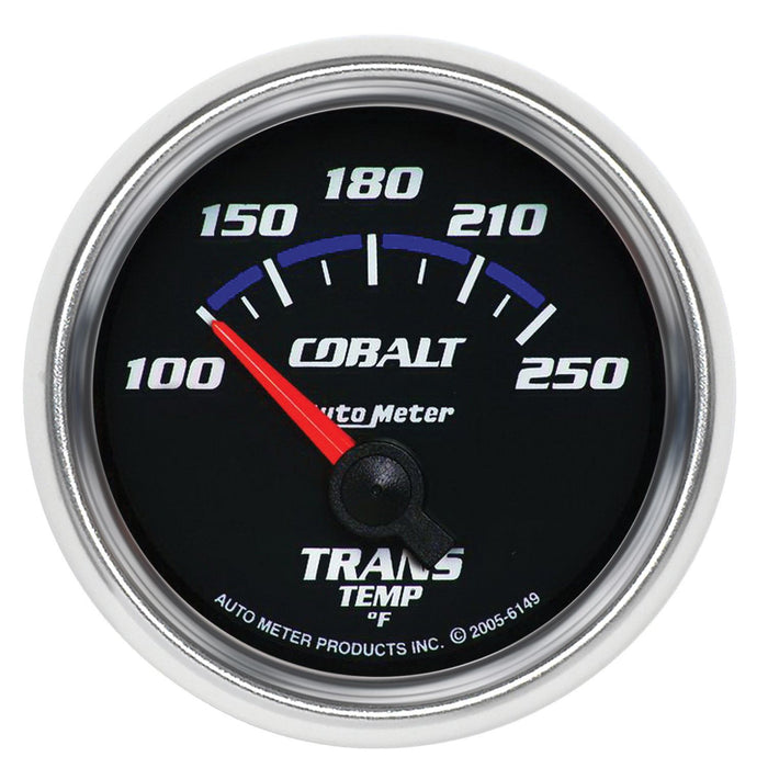 AUTOMETER COBALT SERIES TRANSMISSION TEMP GAUGE, 2-1/16', SHORT SWEEP ELECTRIC, 100-250°F