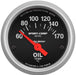 Sport-Comp Series Oil Temperature Gauge 2-1/16", Short Sweep Electric, Metric, 60-150°C 