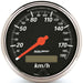 AUTOMETER DESIGNER BLACK SERIES SPEEDO, 3-1/8", IN-DASH, ELECTRIC, PROGRAMMABLE, 190 KPH