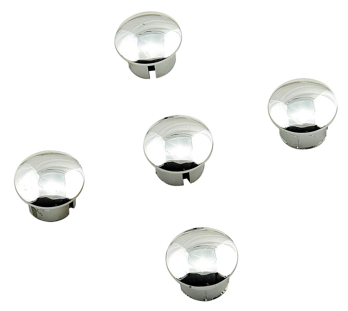Round Wheel Plug In Mr Gasket Chrome Wheel Plugs (5pk) - MG5104 — Performance Parts Plus