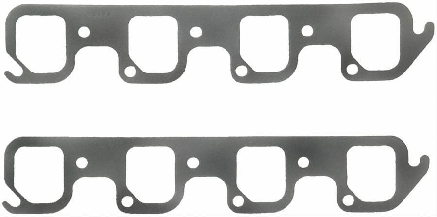 PERFORATED STEEL EXHAUST GASKET SET SUIT 351C WITH 4V HEADS FE1416