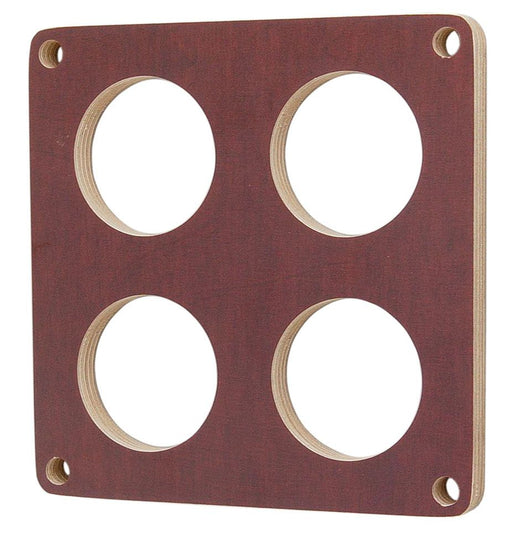 MO65017 - MOROSO HOLLEY DOMINATOR CARBY SPACER 1/2" LAMINATED WOOD 4 HOLE 