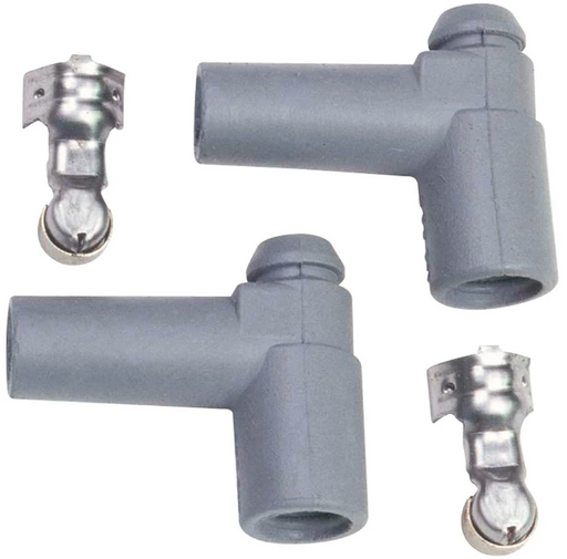 MSD REPLACEMENT BOOTS & TERMINALS, SILICONE, GREY 90° HEI DISTRIBUTOR BOOTS