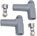 MSD REPLACEMENT BOOTS & TERMINALS, SILICONE, GREY 90° HEI DISTRIBUTOR BOOTS