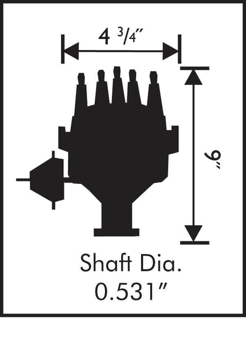 MSD PRO-BILLET READY-TO-RUN DISTRIBUTOR SUIT Ford 332-428 FE