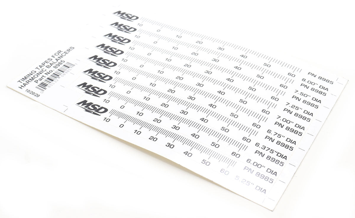 MSD8589 Timing Tapes for Harmonic Balancers 5.250 to 8 in. Diameter ...