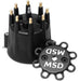 Distributor Cap - Replacement Cap to suit most MSD Billet Distributors with GM style cap, Black