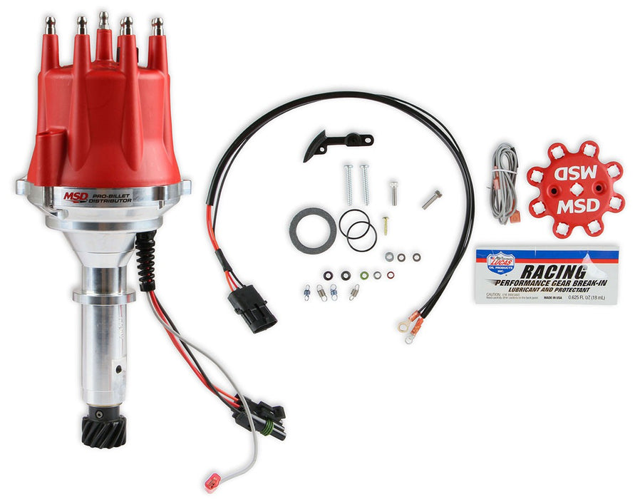 MSD PRO-BILLET READY-TO-RUN DISTRIBUTOR WITH VACUUM ADVANCE, SUIT HOLDEN 253, 304, 308