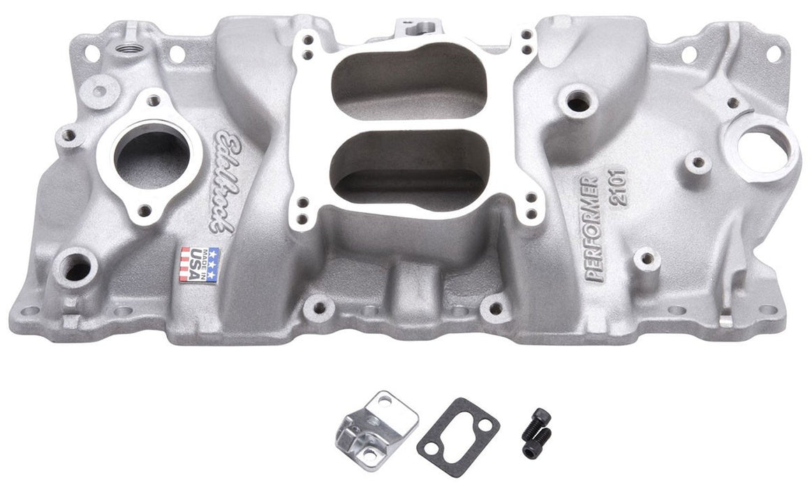 EDELBROCK PERFORMER INTAKE MANIFOLD SUIT SB CHEV 