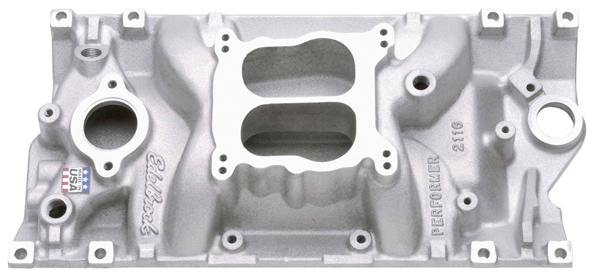 EDELBROCK PERFORMER INTAKE MANIFOLD SUIT SB CHEV VORTEC