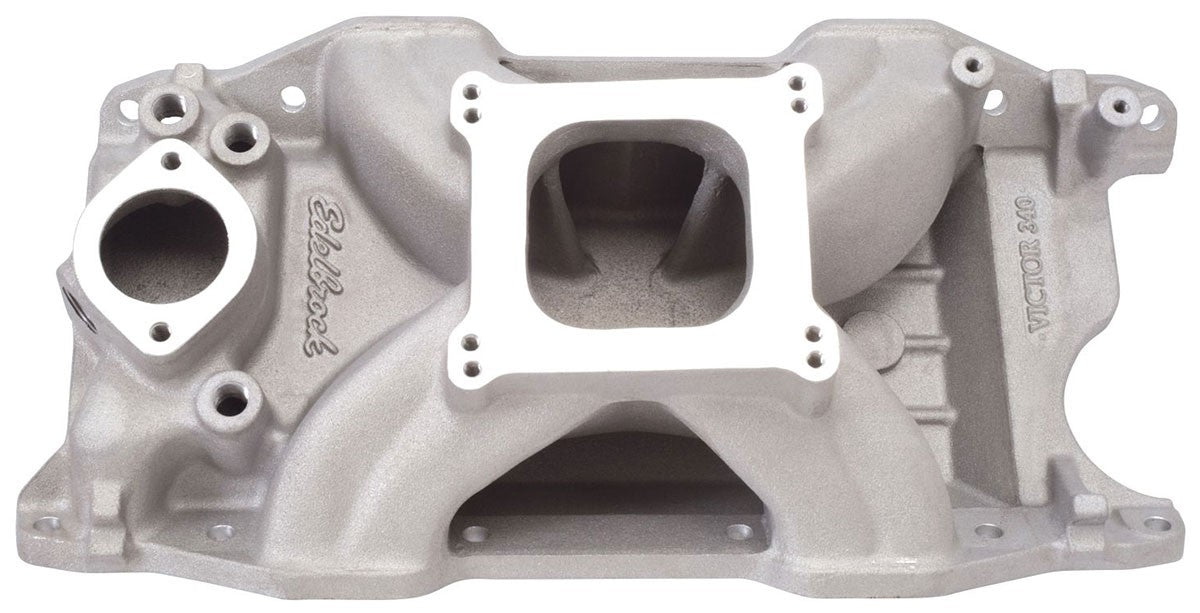 EDELBROCK VICTOR 340 INTAKE MANIFOLD SUIT SB CHRYSLER 340-360