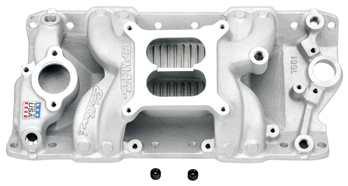 EDELBROCK RPR AIR-GAP INTAKE MANIFOLD SUIT SB CHEV