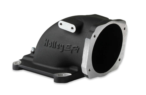 HOLLEY EFI INTAKE ELBOW 4150, SUIT GM LS THROTTLE BODIES - BLACK