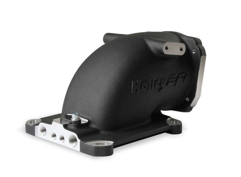 HOLLEY EFI INTAKE ELBOW 4150, SUIT GM LS THROTTLE BODIES - BLACK