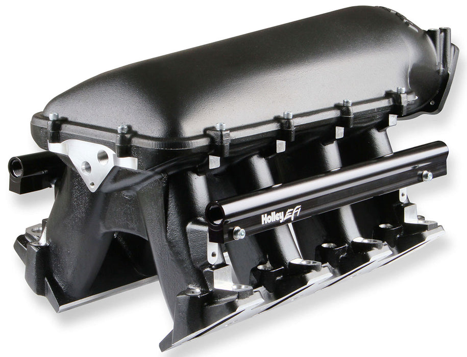 LS3/L92 HI-RAM INTAKE MANIFOLD - BLACK, SUIT SINGLE GM LS 105mm THROTTLE BODY