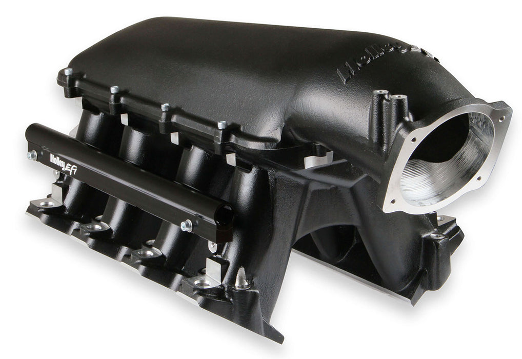 LS3/L92 HI-RAM INTAKE MANIFOLD - BLACK, SUIT SINGLE GM LS 105mm THROTTLE BODY