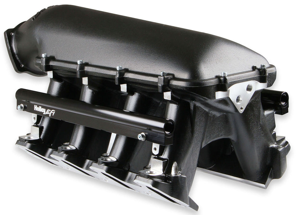 LS3/L92 HI-RAM INTAKE MANIFOLD - BLACK, SUIT SINGLE GM LS 105mm THROTTLE BODY