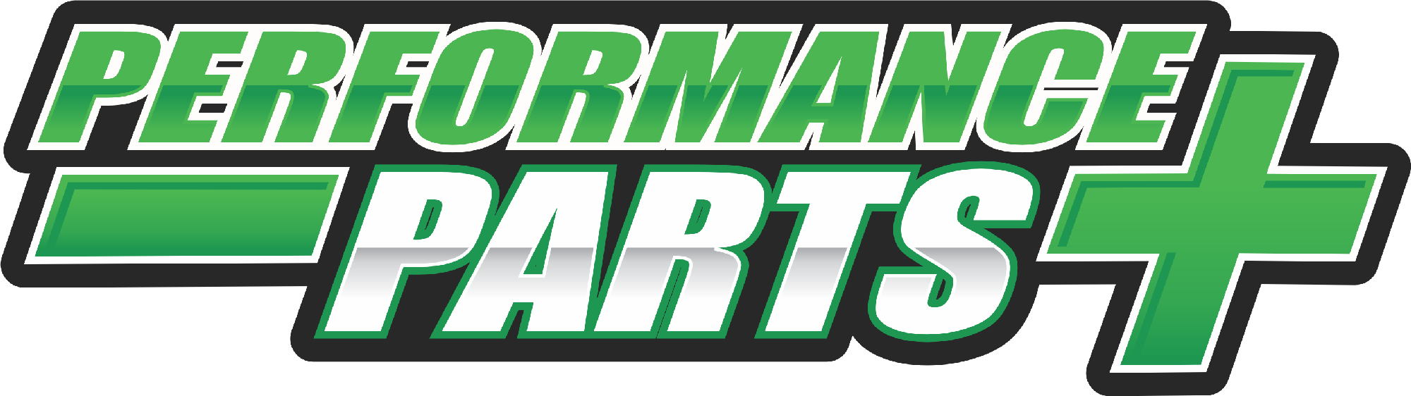 PERFORMANCE PARTS PLUS STICKER - LARGE - GREEN