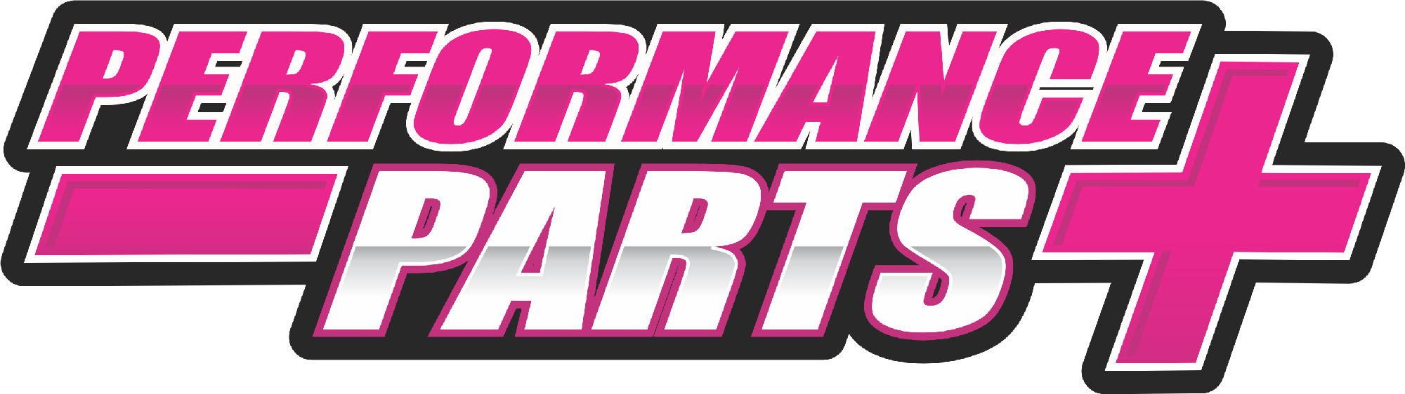 PERFORMANCE PARTS PLUS STICKER - LARGE - PINK