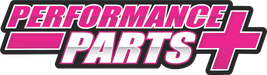 PERFORMANCE PARTS PLUS STICKER - LARGE - PINK