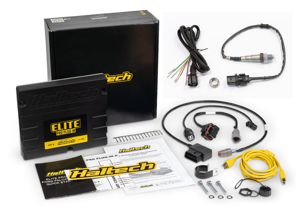 HALTECH ELITE PRO PLUG-IN FOR FORD FALCON BARRA I6 + WIDEBAND SENSOR KIT