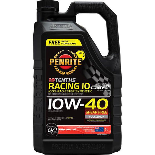 PENRITE 10 TENTHS RACING 10 ENGINE OIL 10W-40 5L