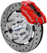 DYNAPRO DUST-BOOT FRONT BRAKE KIT - 4-PISTON 12.9" - RED CALIPER