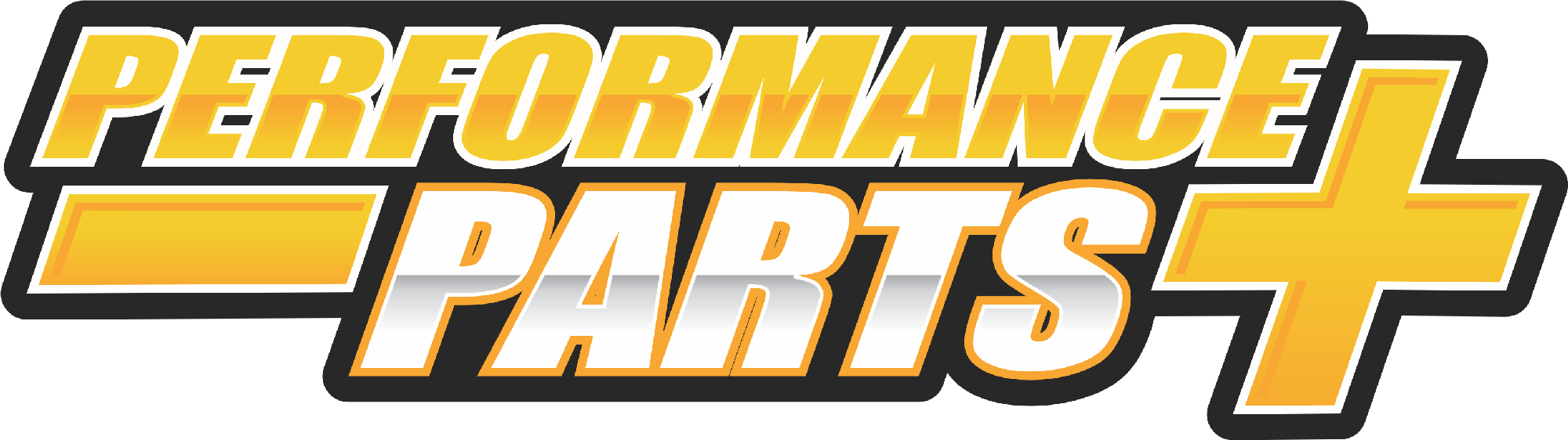 PERFORMANCE PARTS PLUS STICKER - LARGE - YELLOW