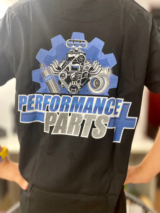 PERFORMANCE PARTS PLUS KIDS T-SHIRTS AVAILABLE IN BLUE & PINK (INFANT - SIZE 10)