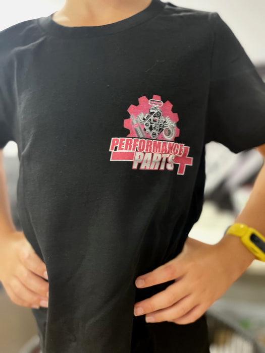 PERFORMANCE PARTS PLUS KIDS T-SHIRTS AVAILABLE IN BLUE & PINK (INFANT - SIZE 10)