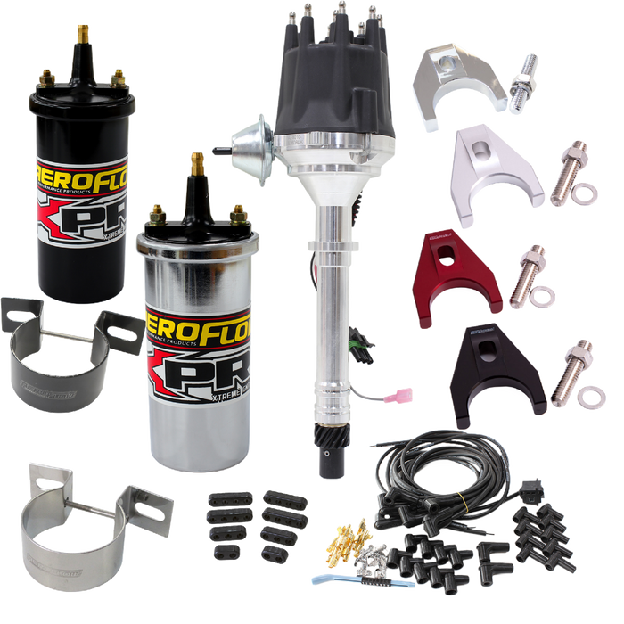 XPRO IGNTION KIT SUIT SB/BB CHEV WITH BLACK CAP DISTRIBUTOR AF4010-8360BLK