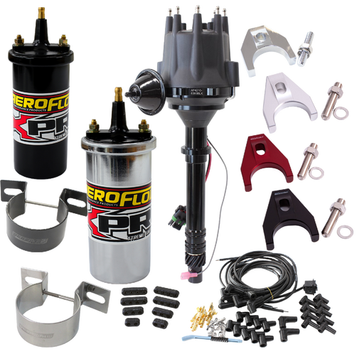 XPRO IGNTION KIT SUIT SB/BB CHEV WITH BLACK CAP BLACK ANODISED BODY DISTRIBUTOR AF4210-8360BLK