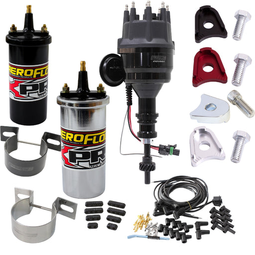 XPRO IGNTION KIT SUIT FORD WINDSOR WITH BLACK CAP, BLACK ANODISED BODY DISTRIBUTOR AF4210-8352BLK