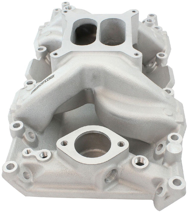 SMALL BLOCK CHRYSLER AIR GAP DUAL PLANE INTAKE MANIFOLD, NATURAL FINISH