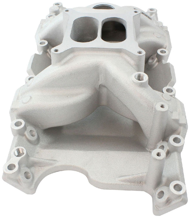 SMALL BLOCK CHRYSLER AIR GAP DUAL PLANE INTAKE MANIFOLD, NATURAL FINISH