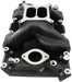 SMALL BLOCK CHRYSER AIR GAP DUAL PLANE INTAKE MANIFOLD, BLACK FINISH