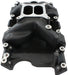 SMALL BLOCK CHRYSER AIR GAP DUAL PLANE INTAKE MANIFOLD, BLACK FINISH