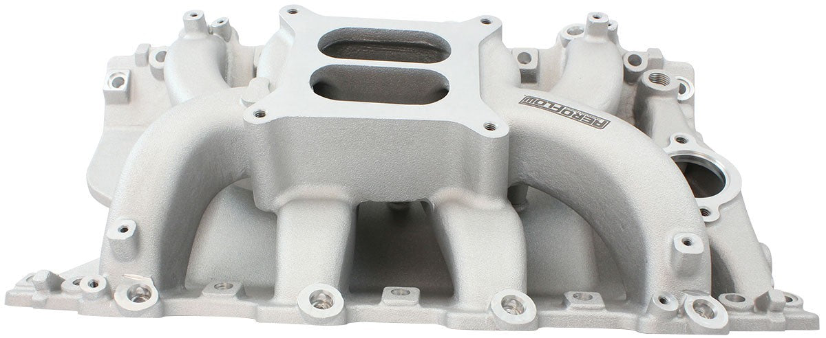 HOLDEN EFI AIR GAP DUAL PLANE INTAKE MANIFOLD, NATURAL FINISH